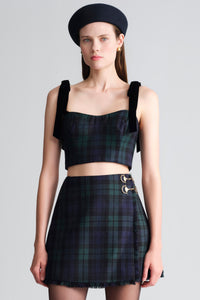 Tira Top in Perth Plaid Blackwatch