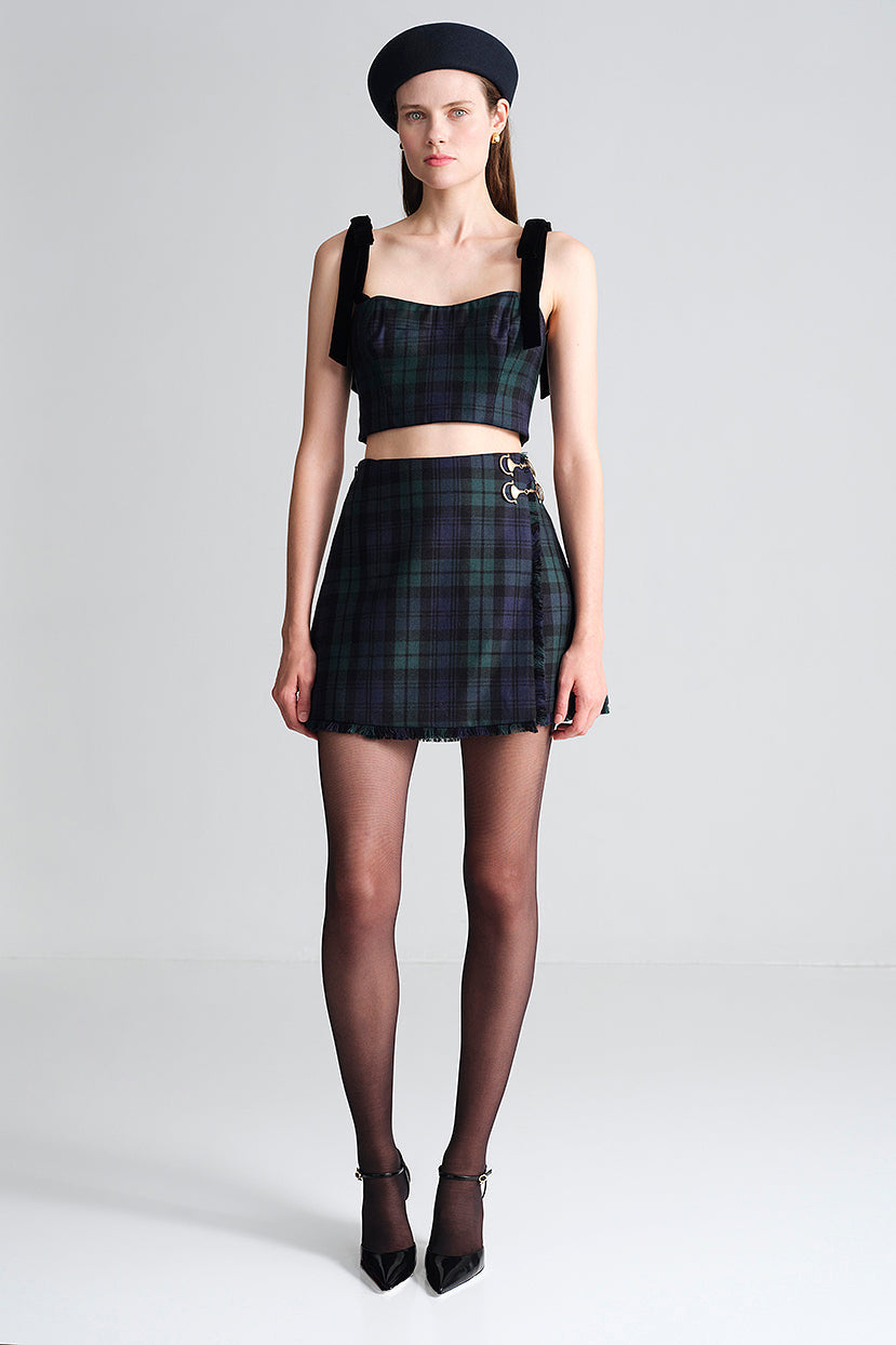 Tira Top in Perth Plaid Blackwatch