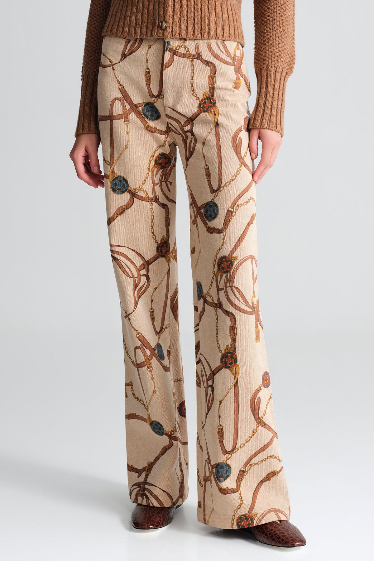 Darren Pants in Equestrian Scarf Ginger