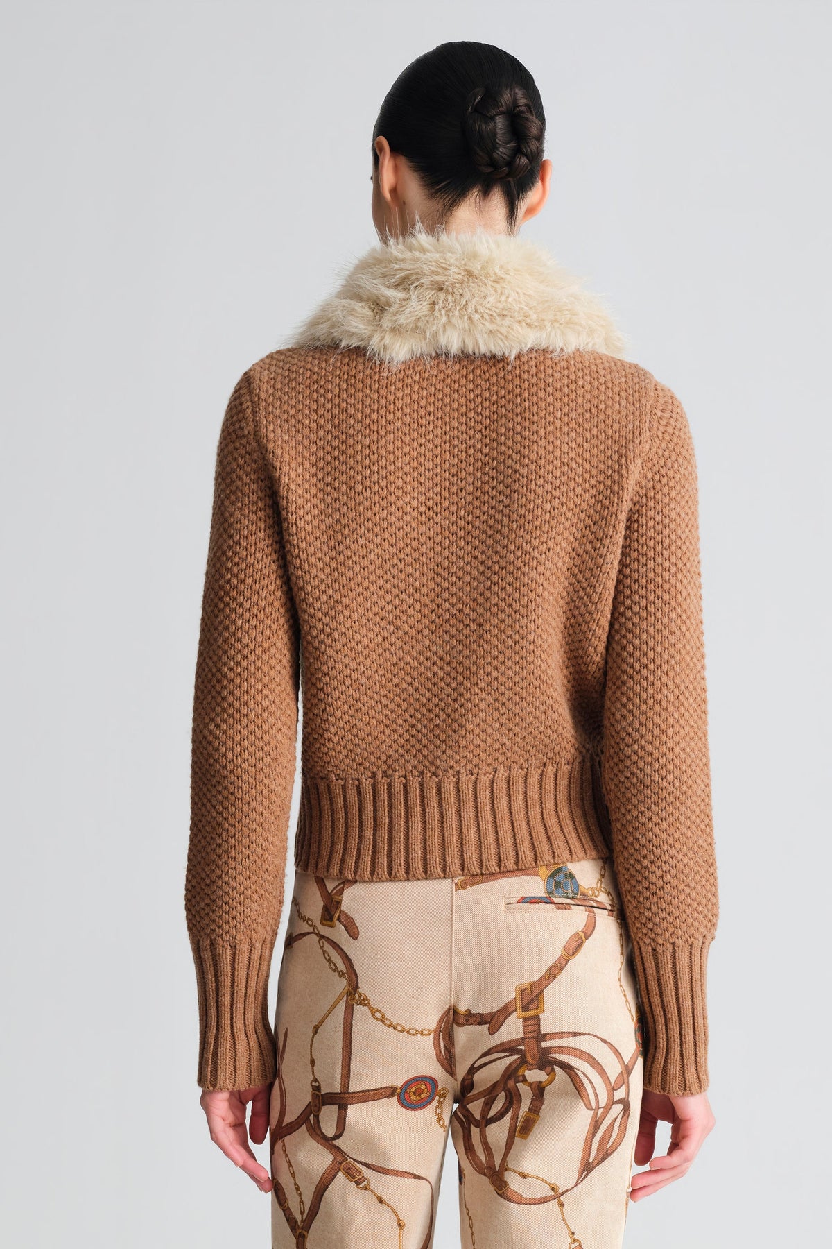 Kodiak Cardigan in Rust Heather