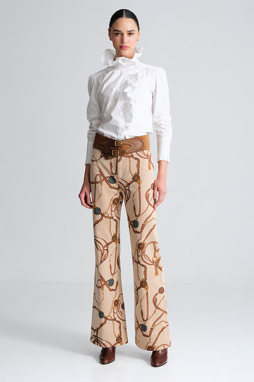 Darren Pants in Equestrian Scarf Ginger