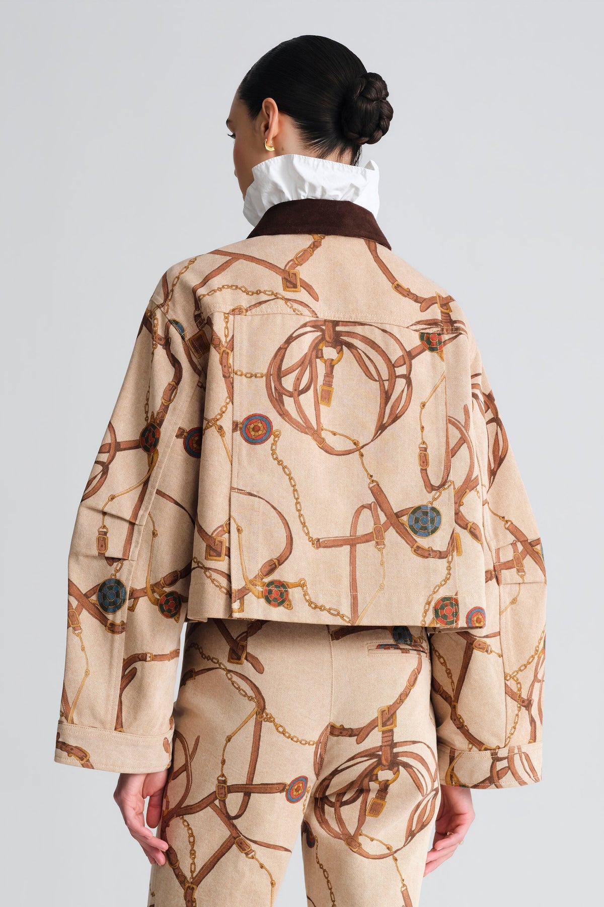 Ruben Jacket in Equestrian Scarf Ginger