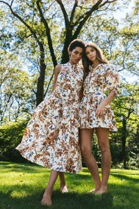 Caro Mini Dress in Windsor Egret