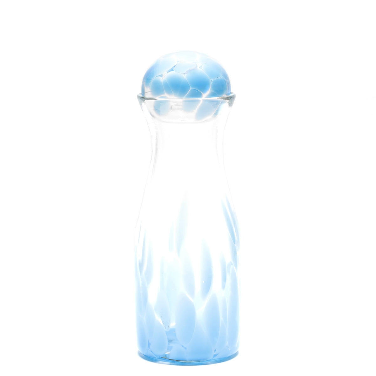 Sky Blue/Transparent Spotted Carafe