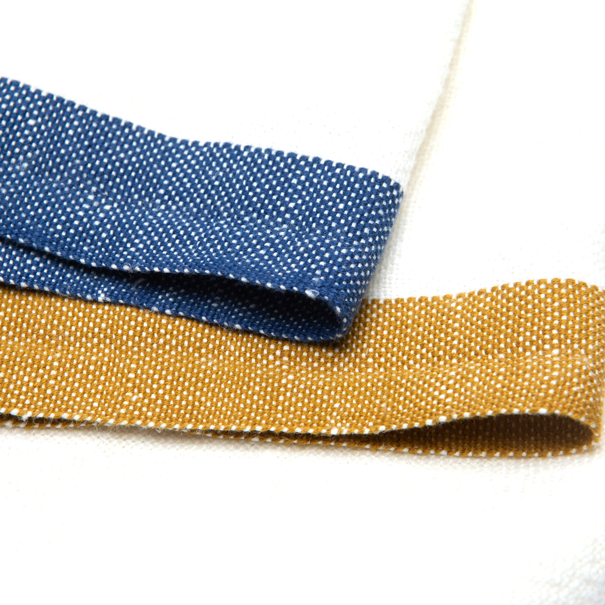 Paris Napkins in Blue & Mustard, Set of 4