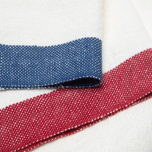 Paris Napkins in Blue & Red, Set of 2