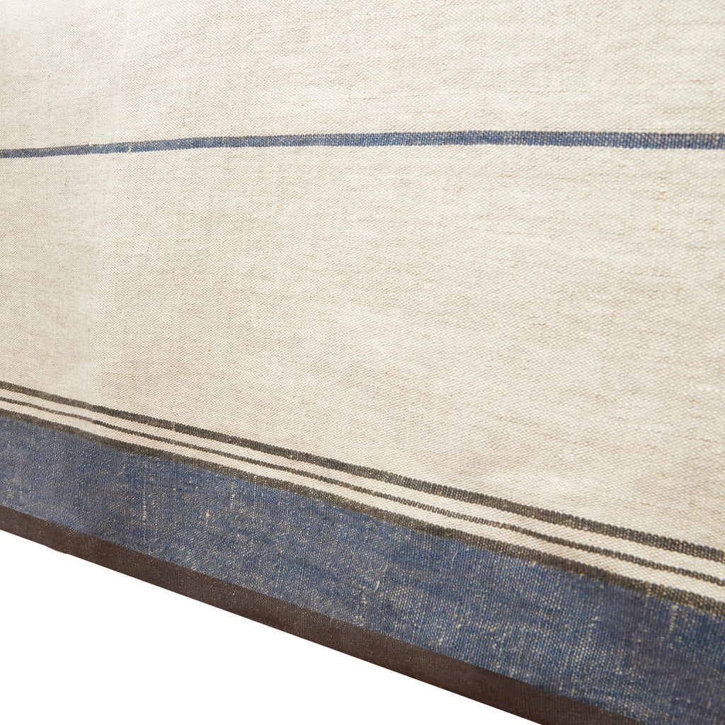 Eze 60x60 Tablecloth in Ivory & Blue