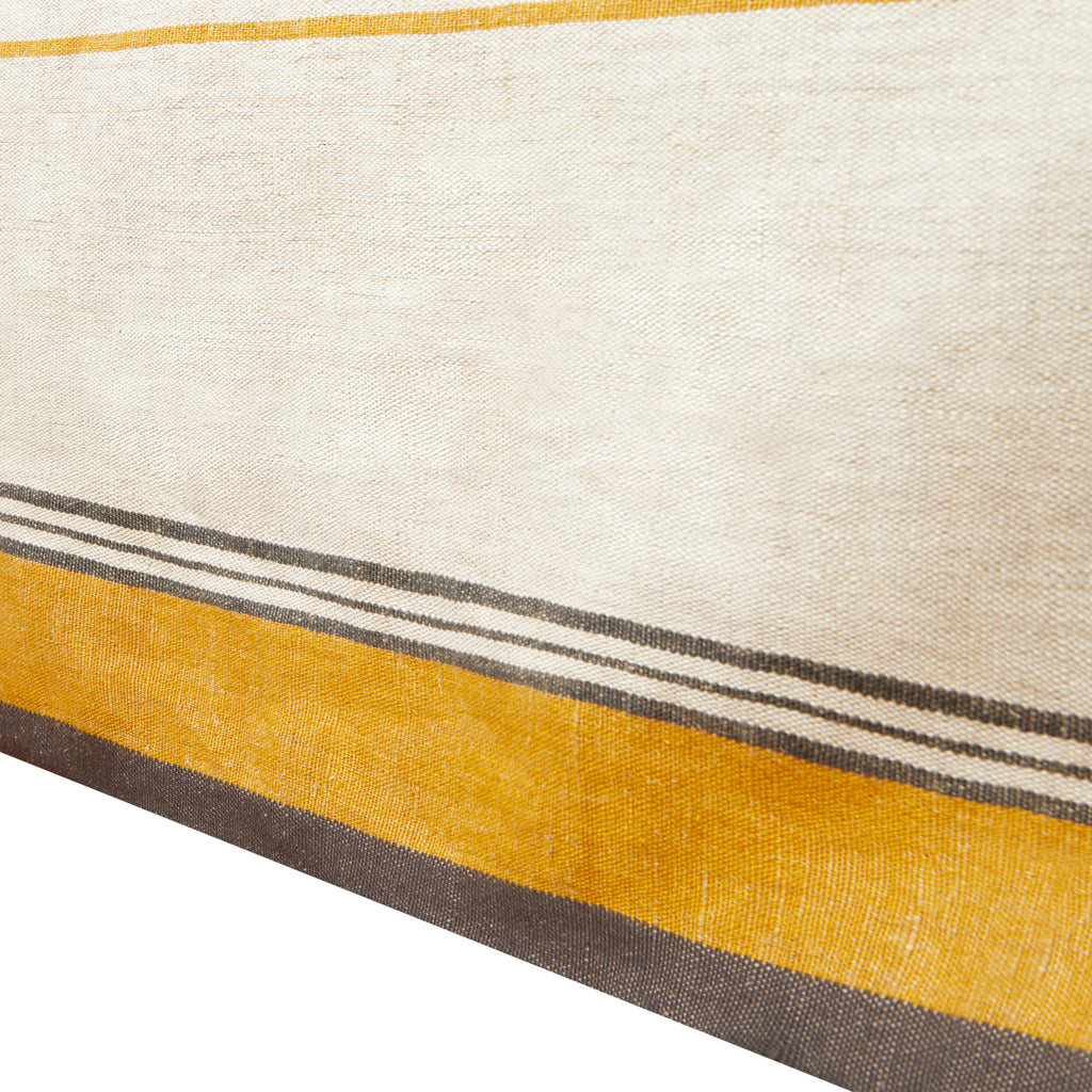 Eze 60x60 Tablecloth in Ivory & Mustard