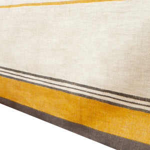 Eze 60x90 Tablecloth in Ivory & Mustard