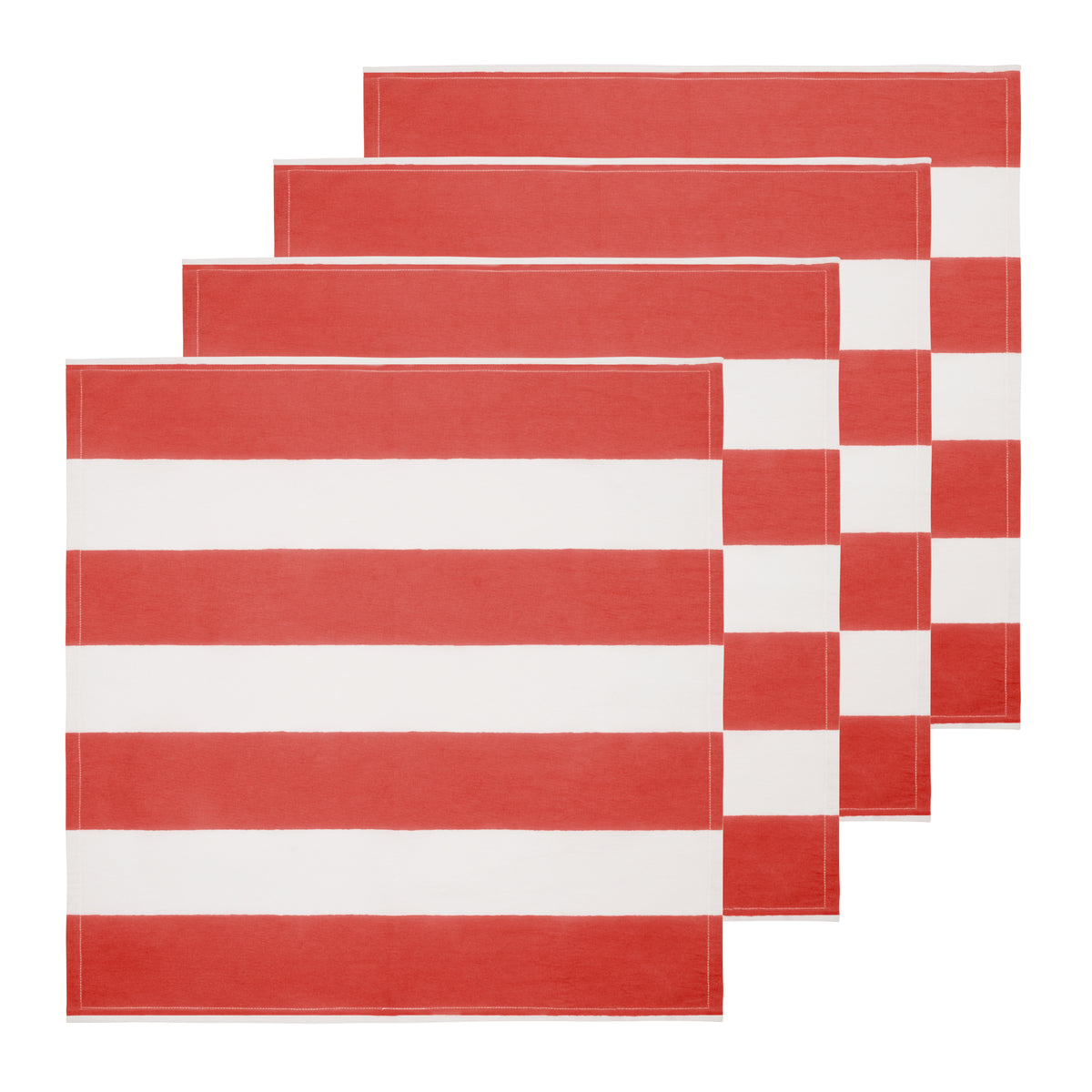 St. Tropez Napkins in Red, Set of 6