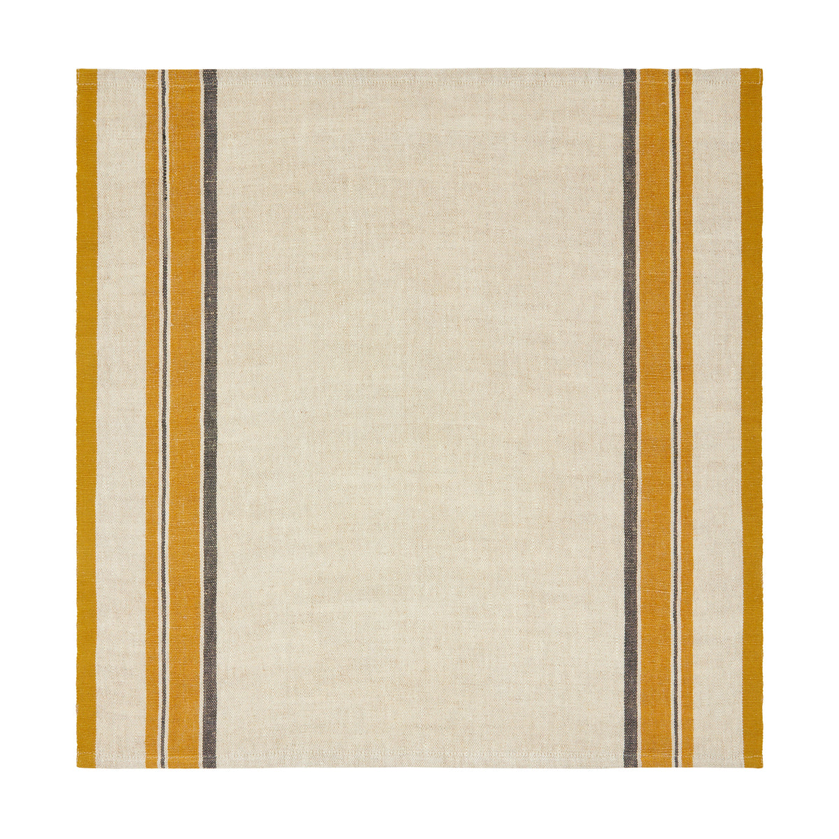 Antibes Napkin in Natural & Mustard, Set of 4