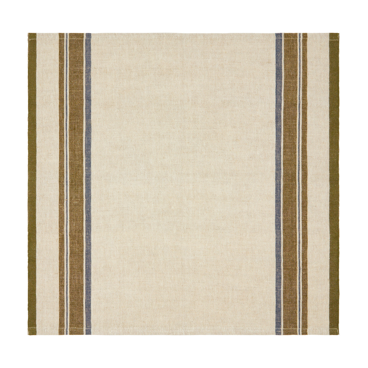 Antibes Napkin in Natural & Green, Set of 4