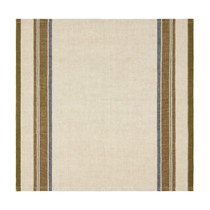 Antibes Napkin in Natural & Green, Set of 4