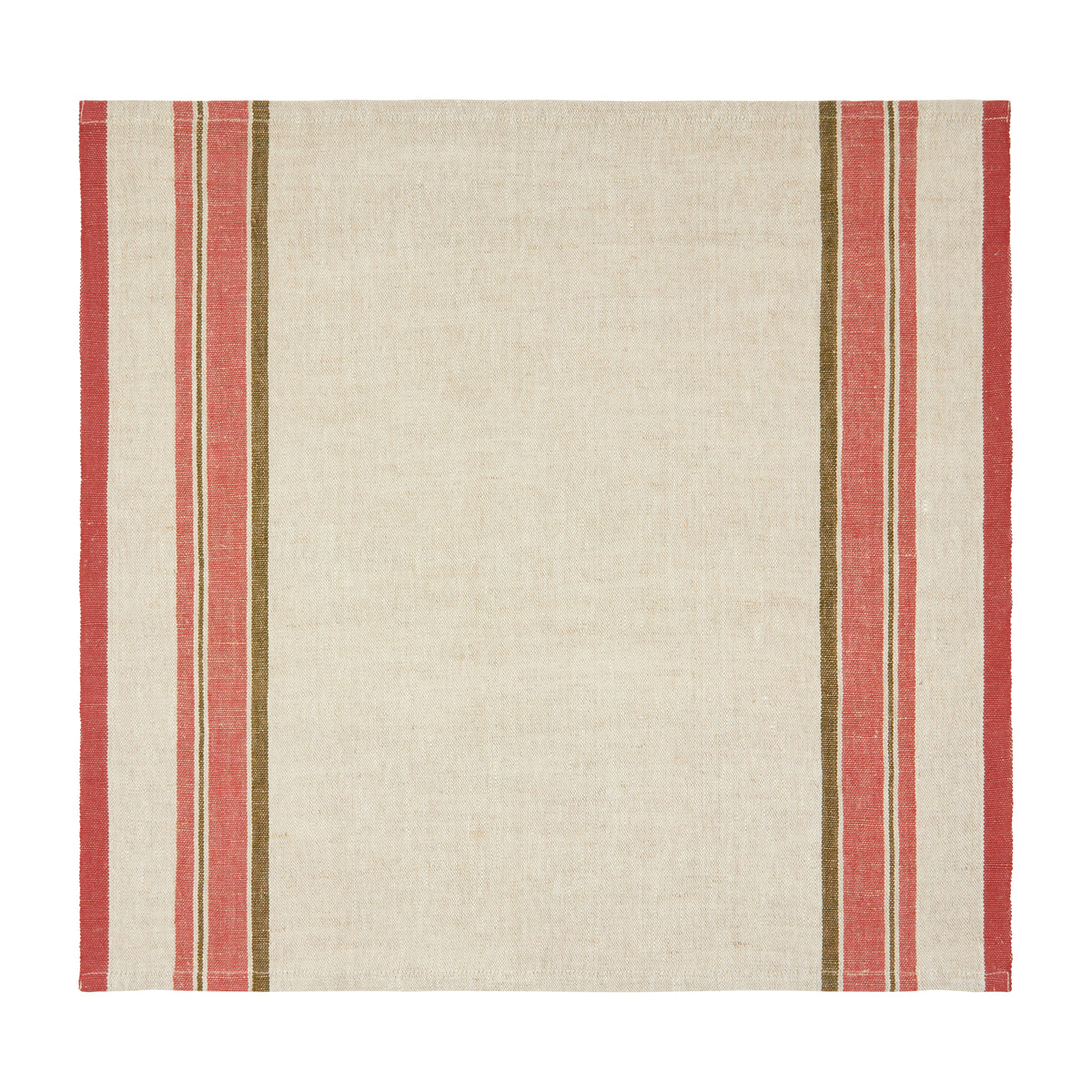Antibes Napkin in Natural & Sherbert, Set of 4