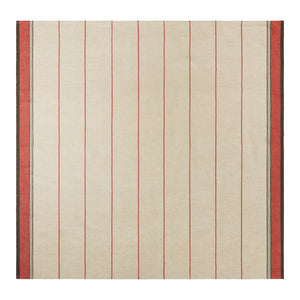 Eze 60x90 Tablecloth in Ivory & Red