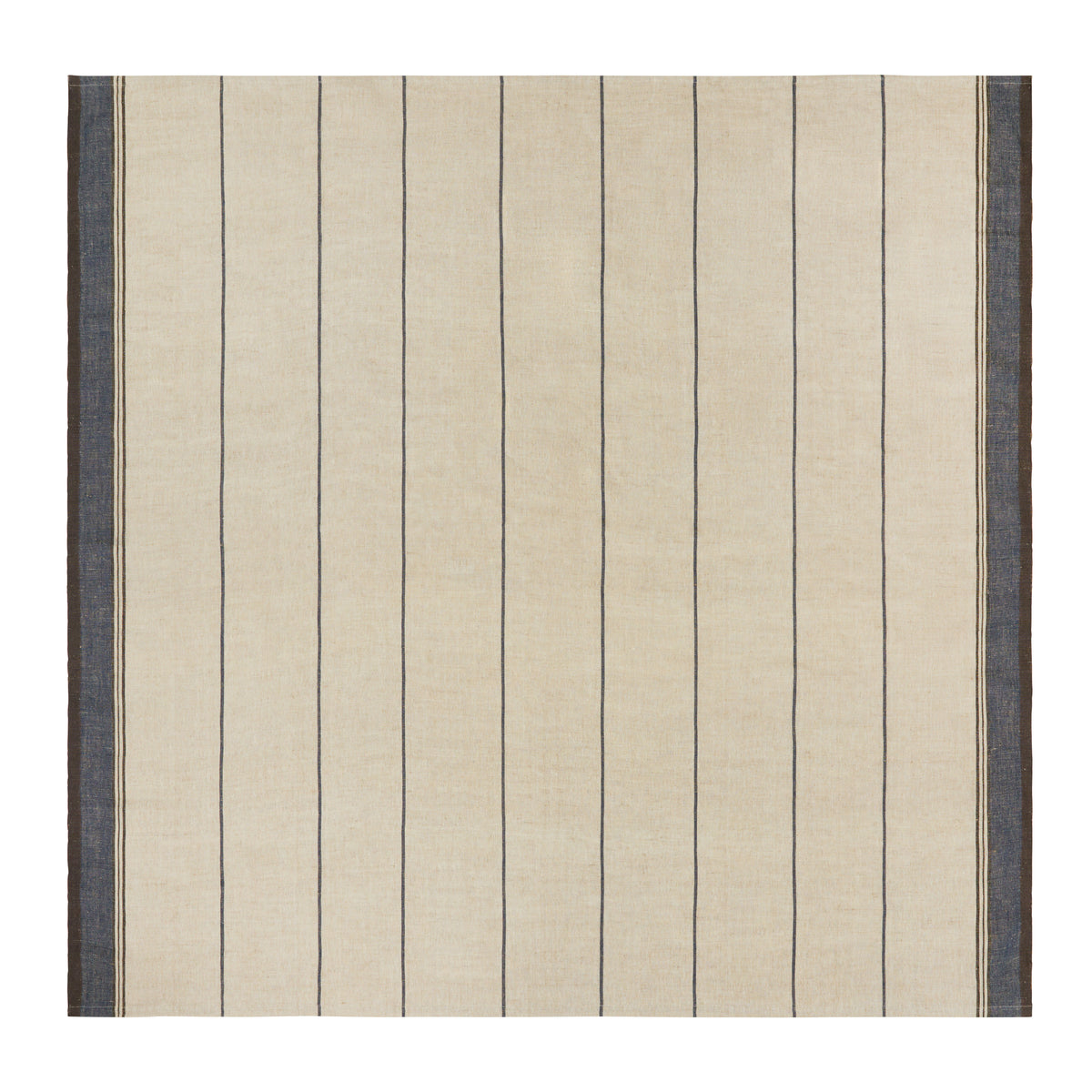 Eze 60x60 Tablecloth in Ivory & Blue