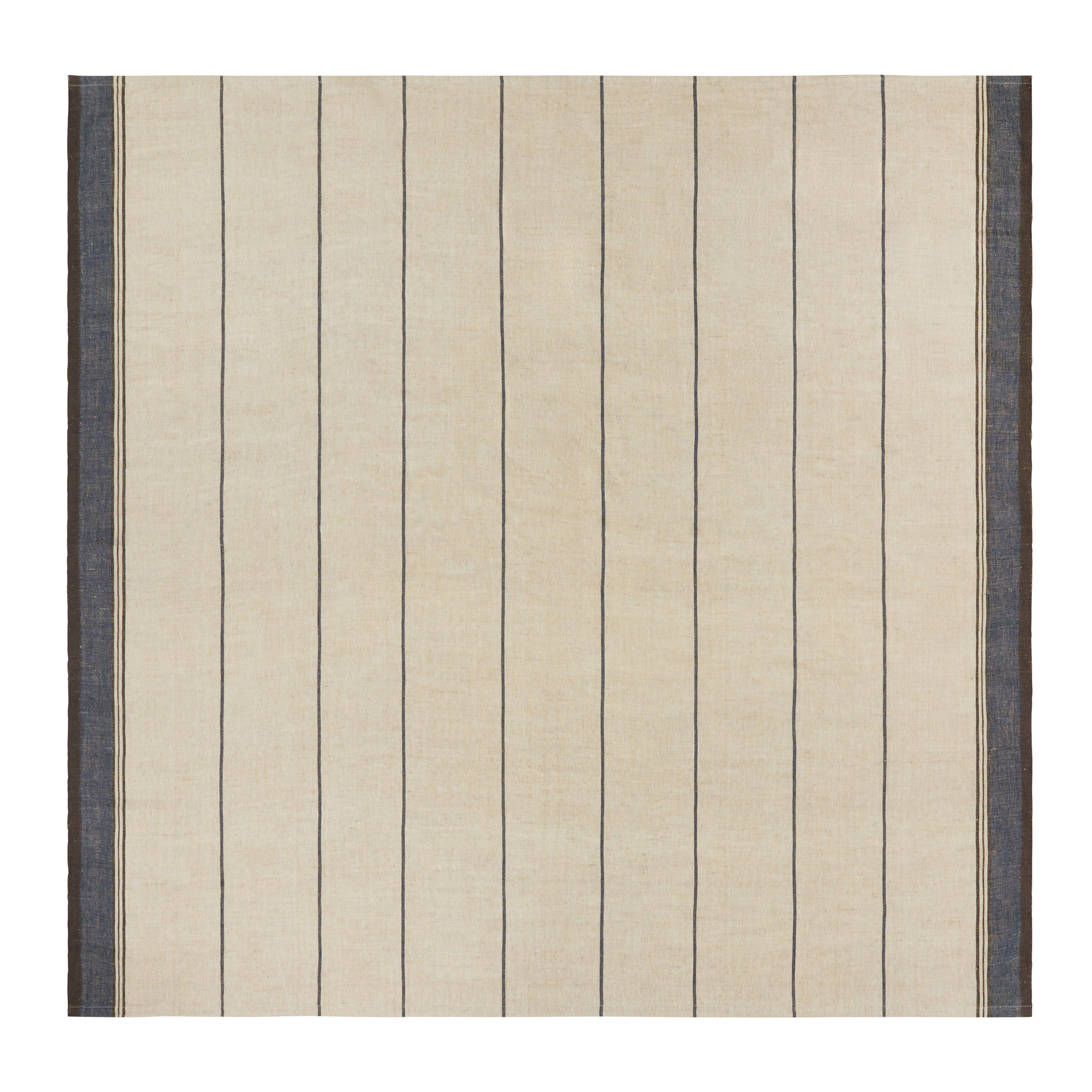 Eze 60x90 Tablecloth in Ivory & Blue