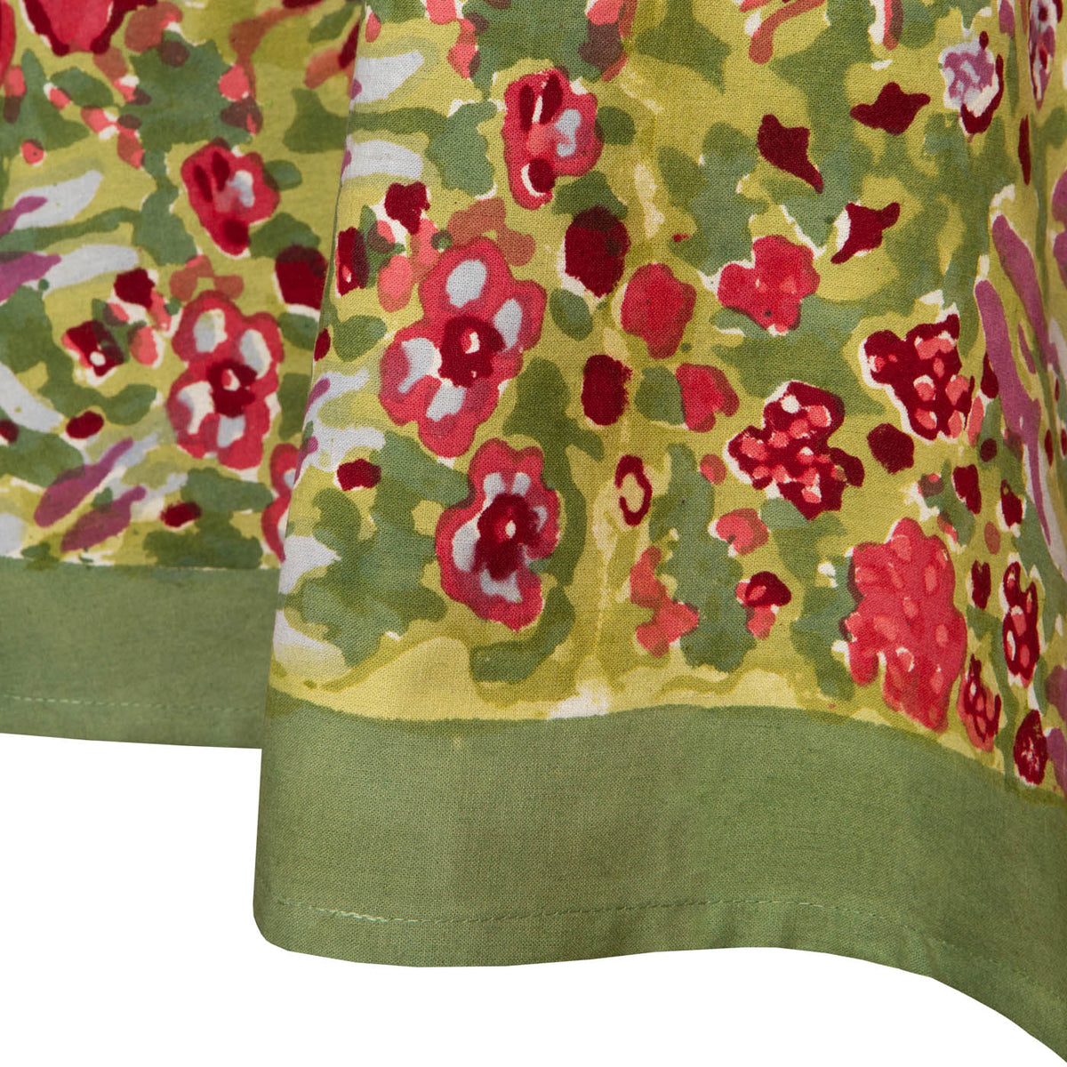 French Tablecloth Jardin Red & Green