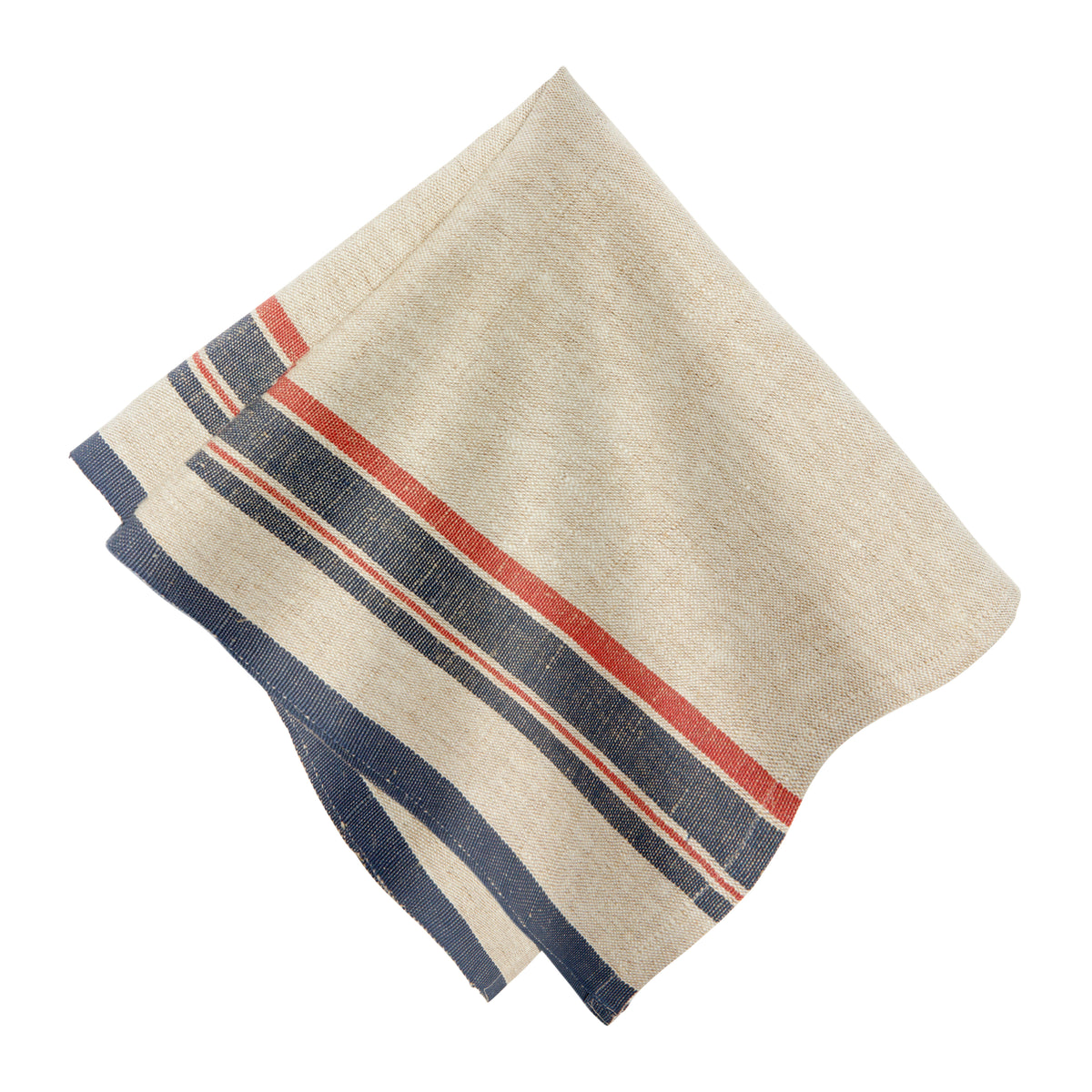 Antibes Napkin in Natural & Red, Set of 4