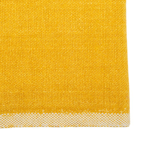 Chunky Linen Towels in Mustard, Set of 2