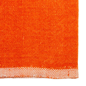 Chunky Linen Napkins in Orange, Set of 4