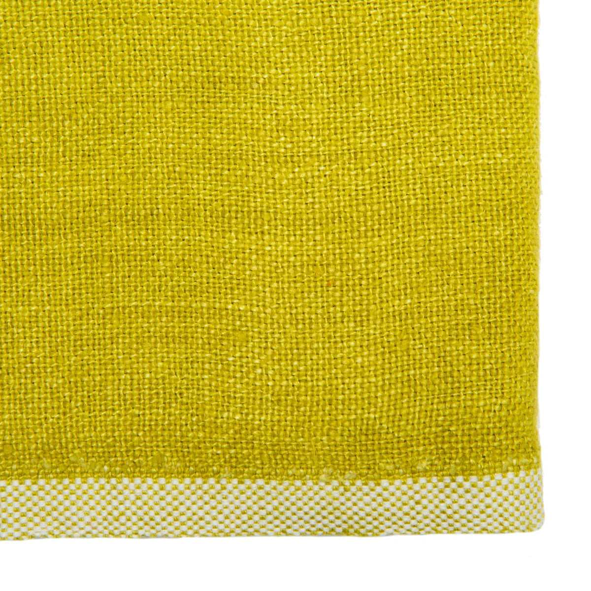 Chunky Linen Towels in Lime, Set of 2