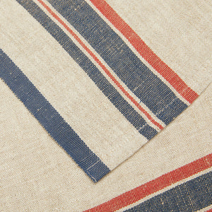 Antibes Napkin in Natural & Red, Set of 4