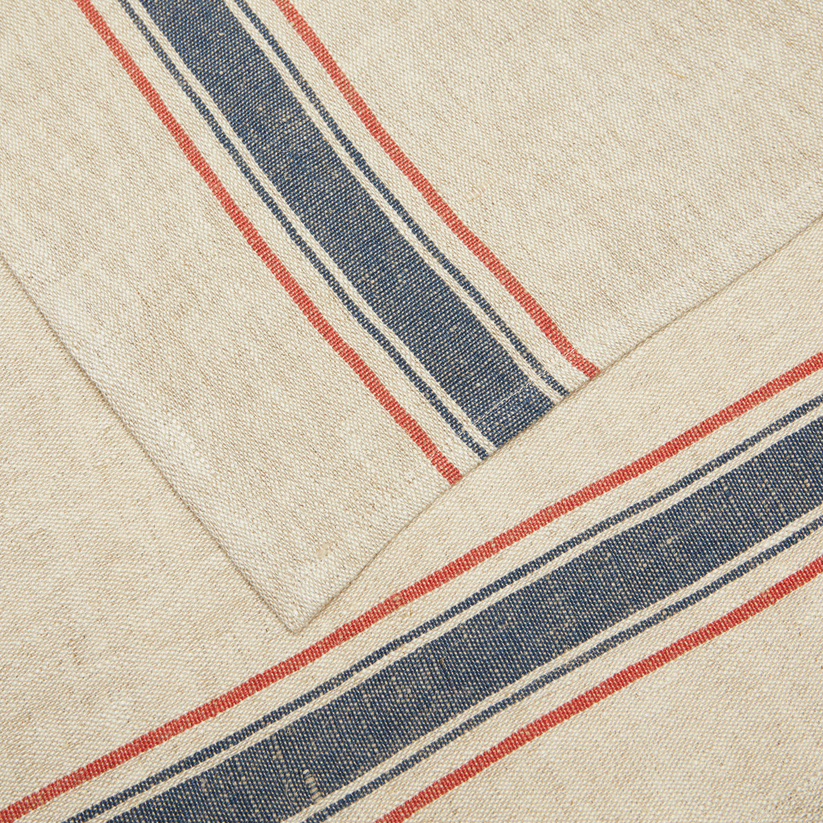 Menton Napkin in Natural & Denim, Set of 4