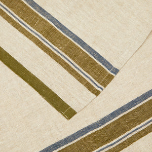 Antibes Napkin in Natural & Green, Set of 4