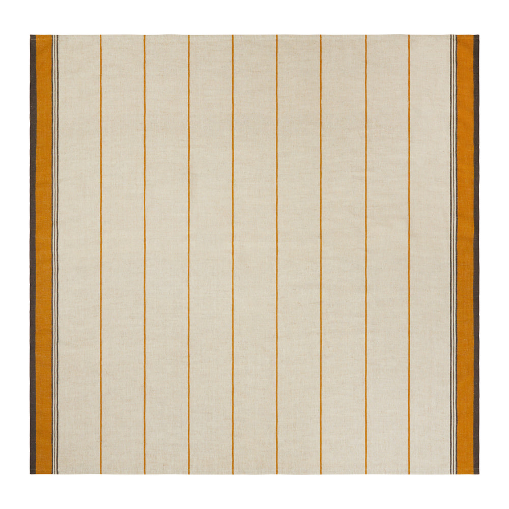 Eze 60x60 Tablecloth in Ivory & Mustard