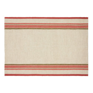 Antibes Tea Towels in Natural & Sherbert, Set of 2
