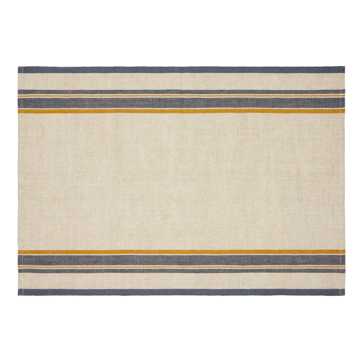 Antibes Tea Towels in Natural & Blue, Set of 2