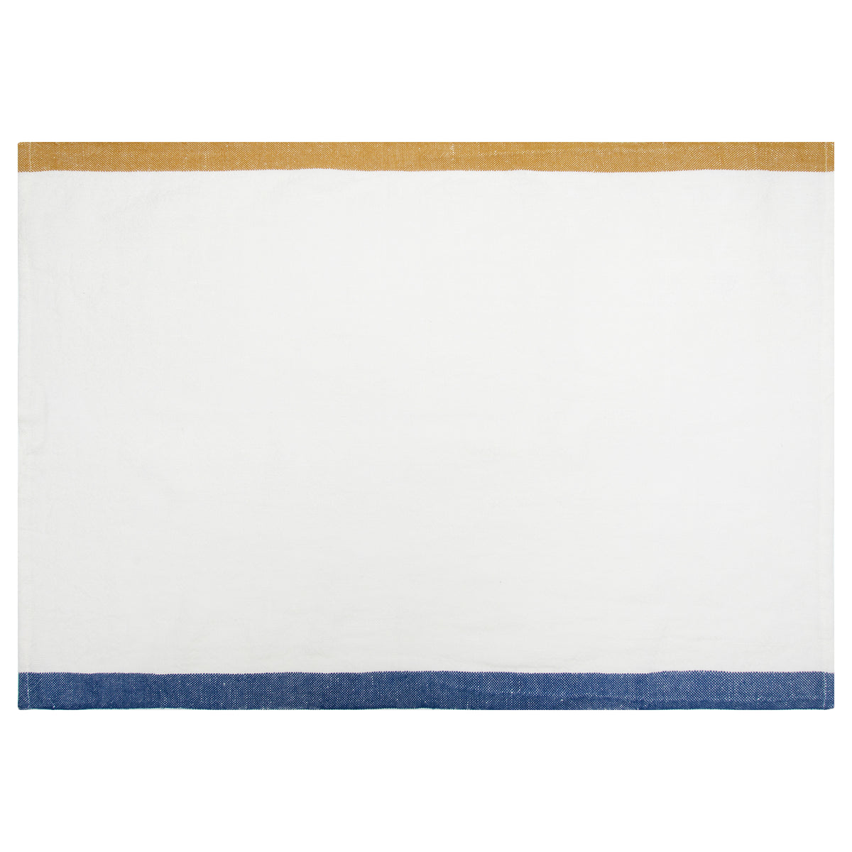 Paris Tea Towels in Blue & Mustard, Set of 2