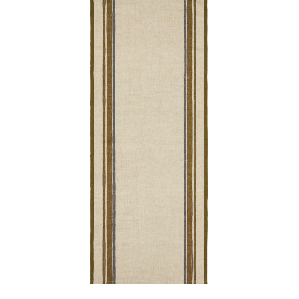Antibes 20x72 Runner in Natural & Green