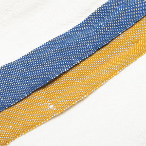 Paris Tea Towels in Blue & Mustard, Set of 2