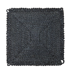 Loopy Square Placemat in Navy, Set of 4