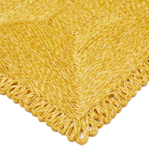 Loopy Square Placemat in Mustard, Set of 4
