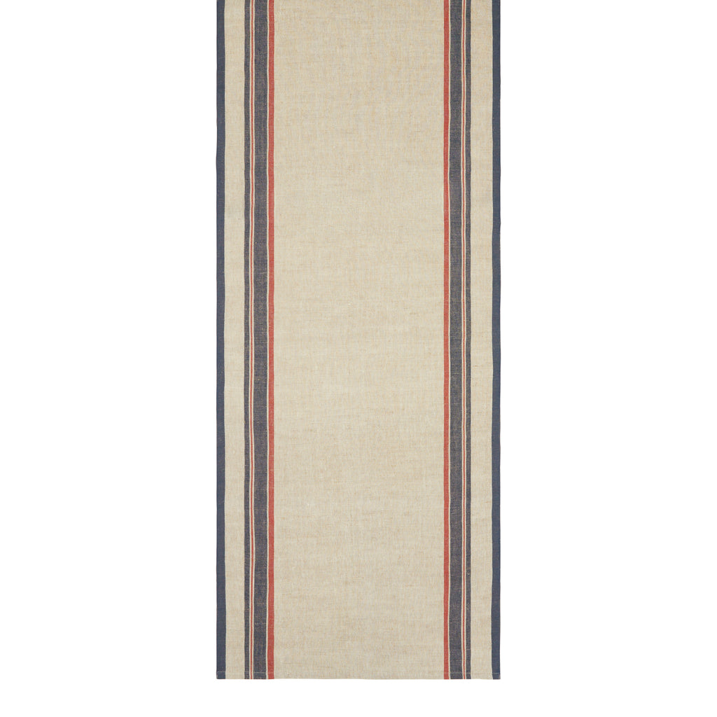 Antibes 20x72 Runner in Natural & Red