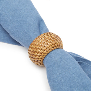 Eclipse Napkin Ring in Natural, Set of 4