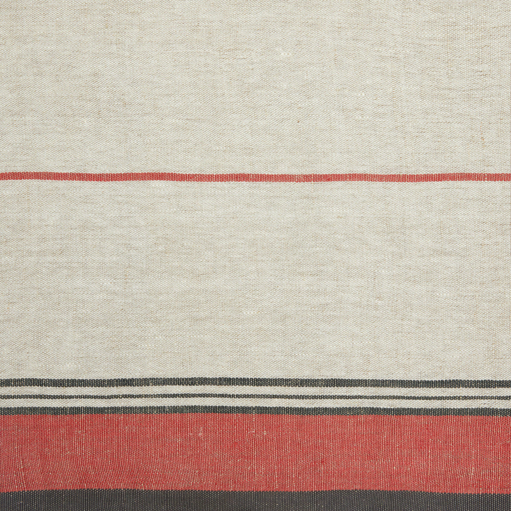 Eze 60x60 Tablecloth in Ivory & Red