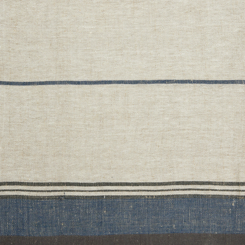 Eze 60x60 Tablecloth in Ivory & Blue