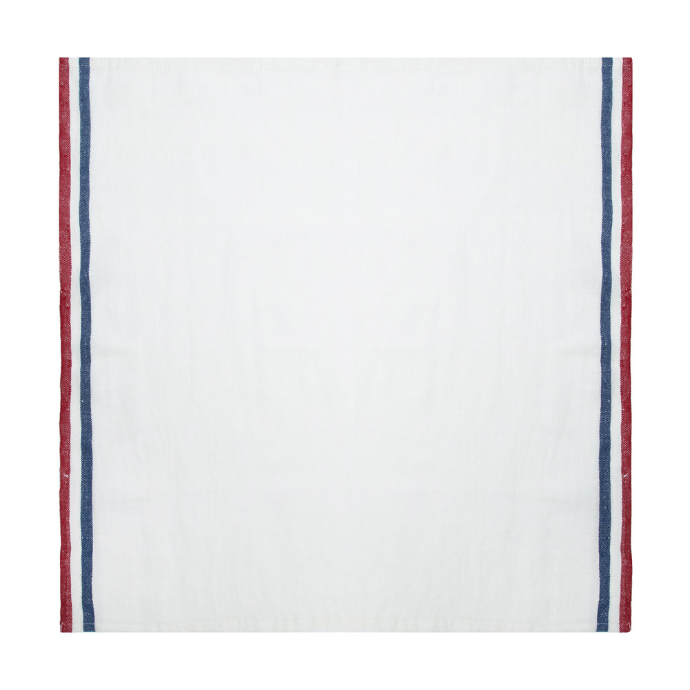 Normandy Napkins in Red, White, & Blue Stripes, Set of 4