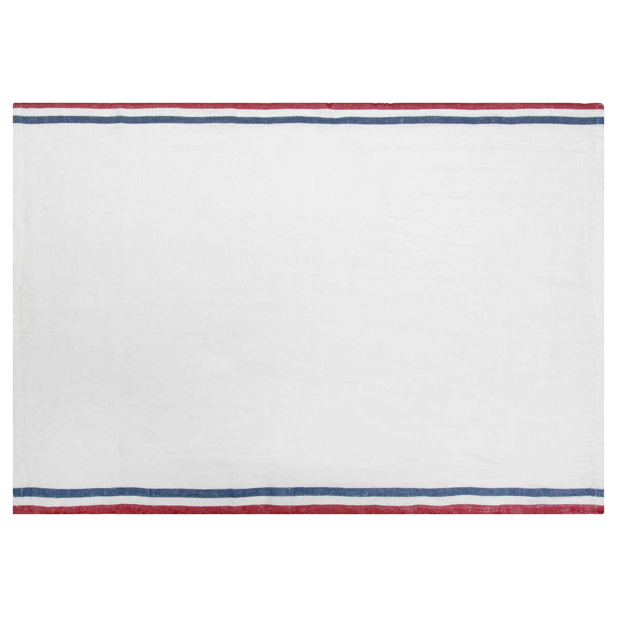 Normandy Tea Towels in Red, White, & Blue Stripes, Set of 2