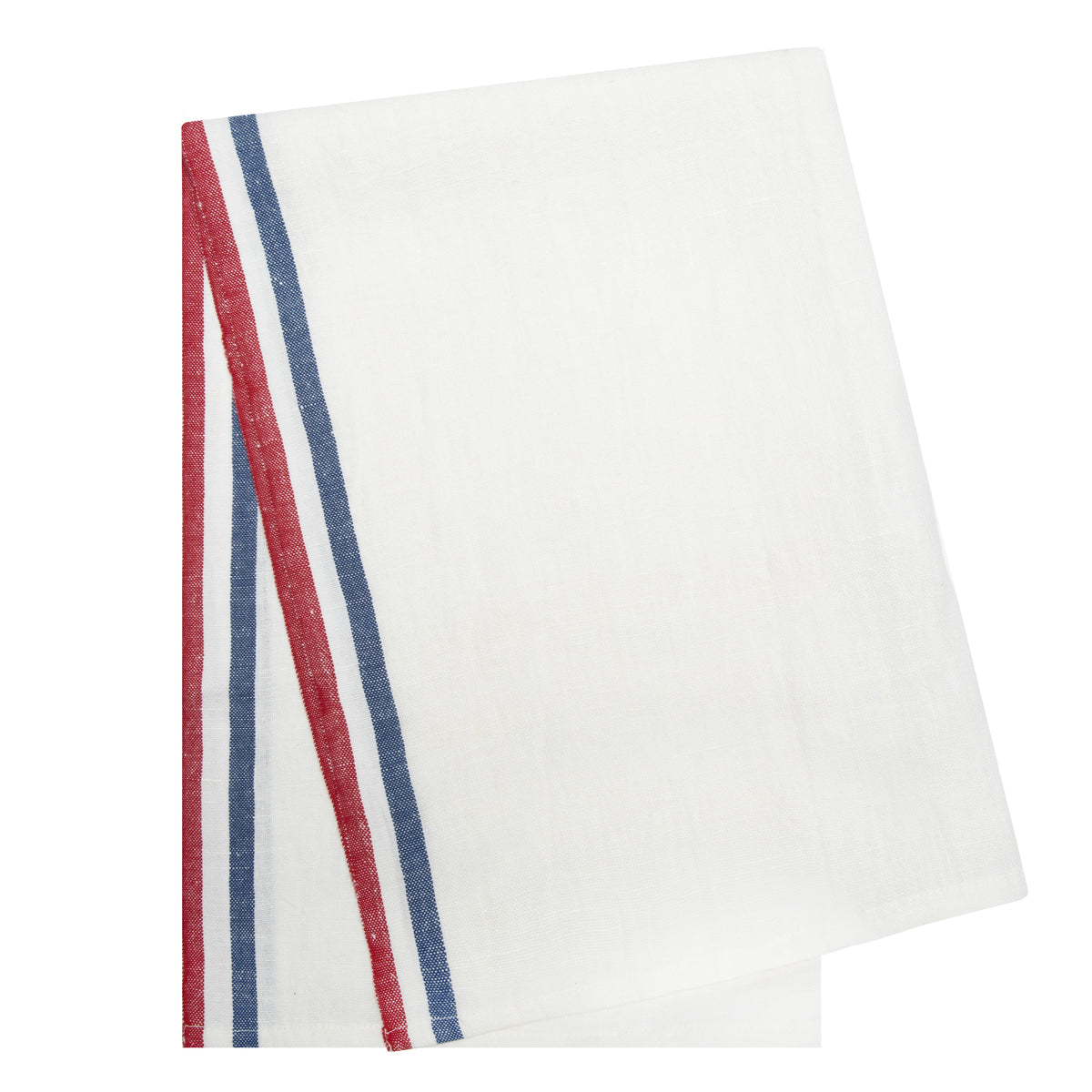 Normandy Tea Towels in Red, White, & Blue Stripes, Set of 2