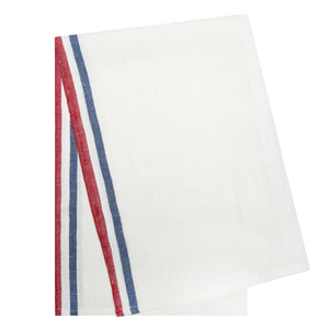 Normandy Tea Towels in Red, White, & Blue Stripes, Set of 2