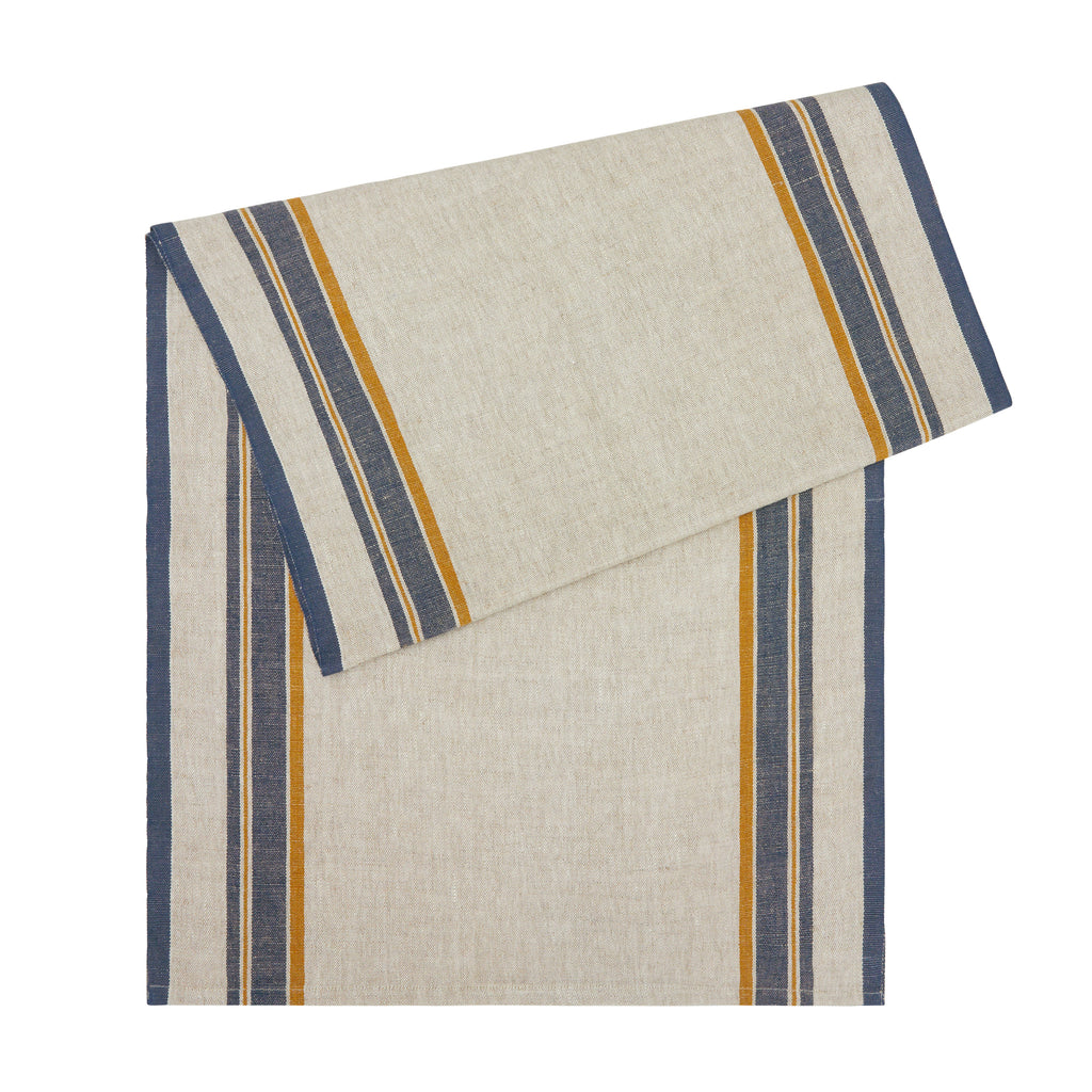 Antibes 20x72 Runner in Natural & Blue