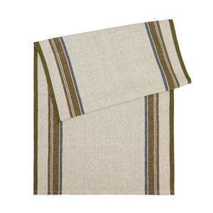 Antibes 20x72 Runner in Natural & Green