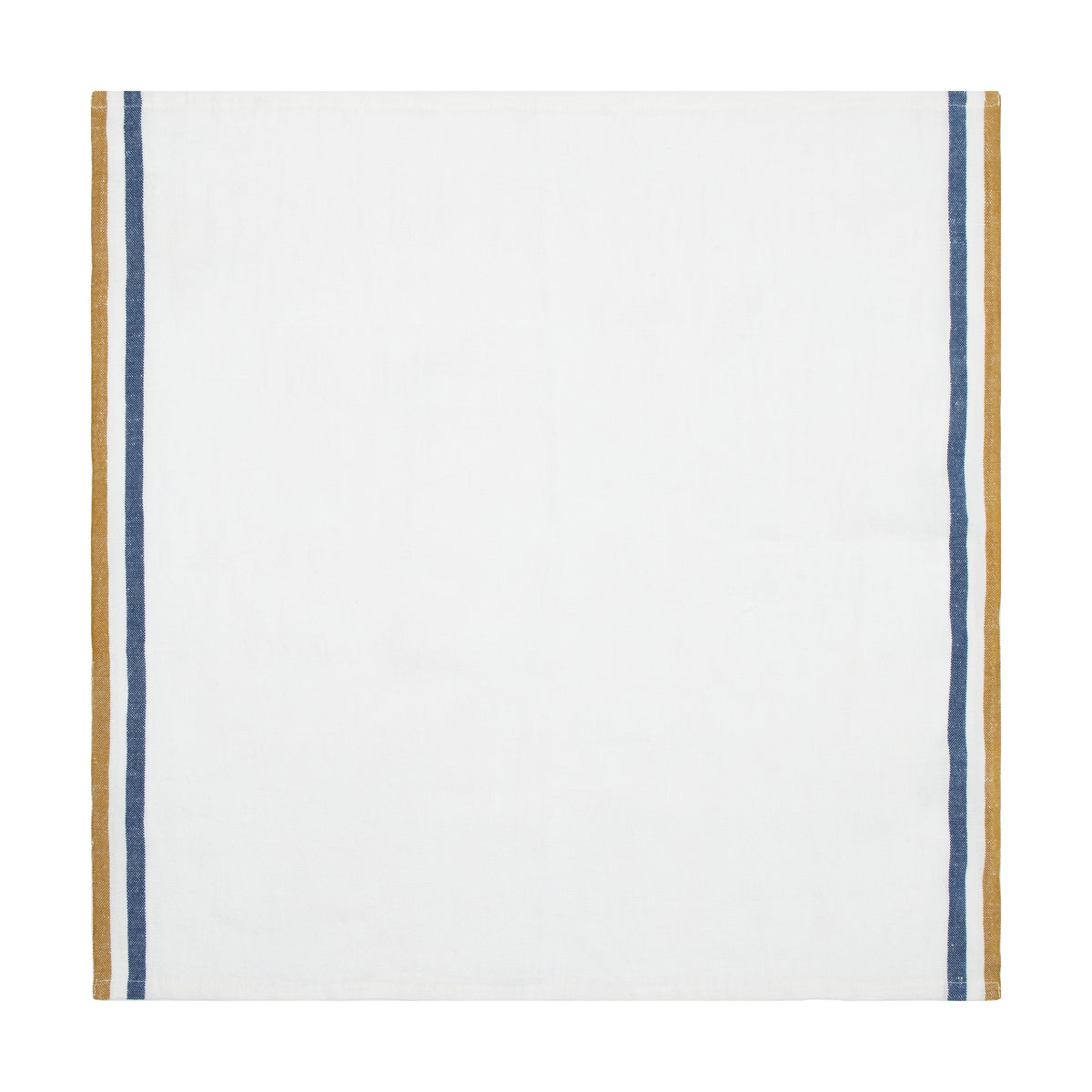 Normandy Napkins  in Mustard, White, & Blue Stripes, Set of 4