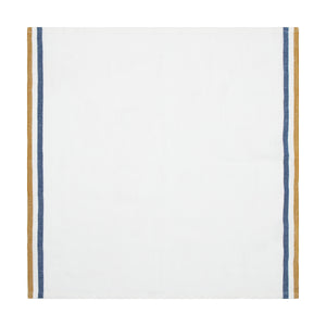 Normandy Napkins  in Mustard, White, & Blue Stripes, Set of 4