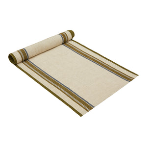 Antibes 20x72 Runner in Natural & Green